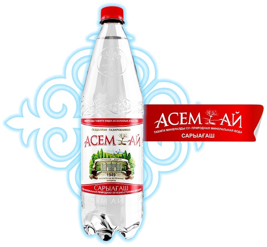 Асем-Ай Сарыағаш газированная 1.5 л