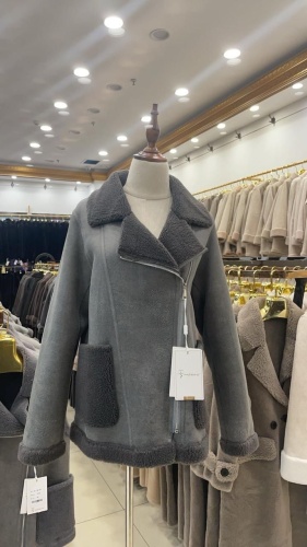 Дубленка графит