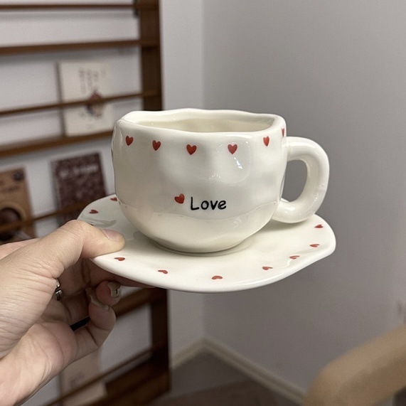 Чайная пара «Love», 350 мл, керамика, 1 шт.