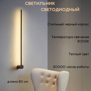 Бра настенный RRR Brand LED, черный