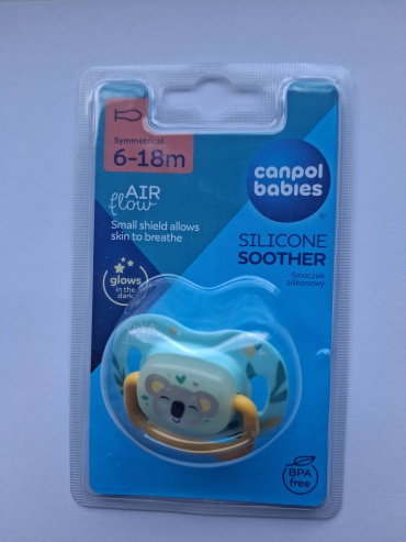 Пустышка Canpol Babies 34/921_koal, 1 шт, зеленый