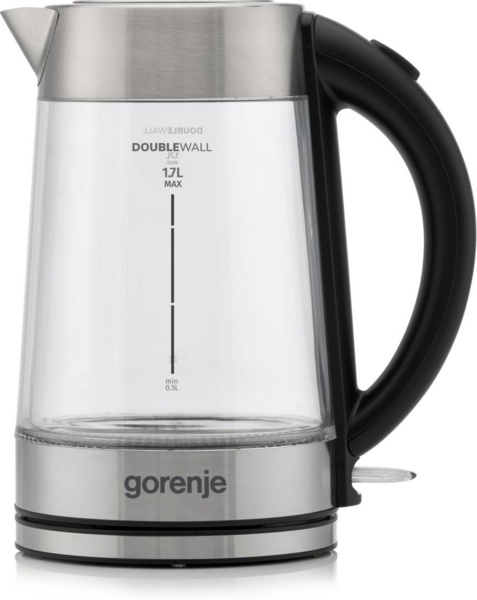 Электрочайник Gorenje K17GDWII серебристый