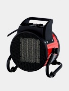 Тепловентилятор Пушка тепловая электрическая обогриватель черный, красный