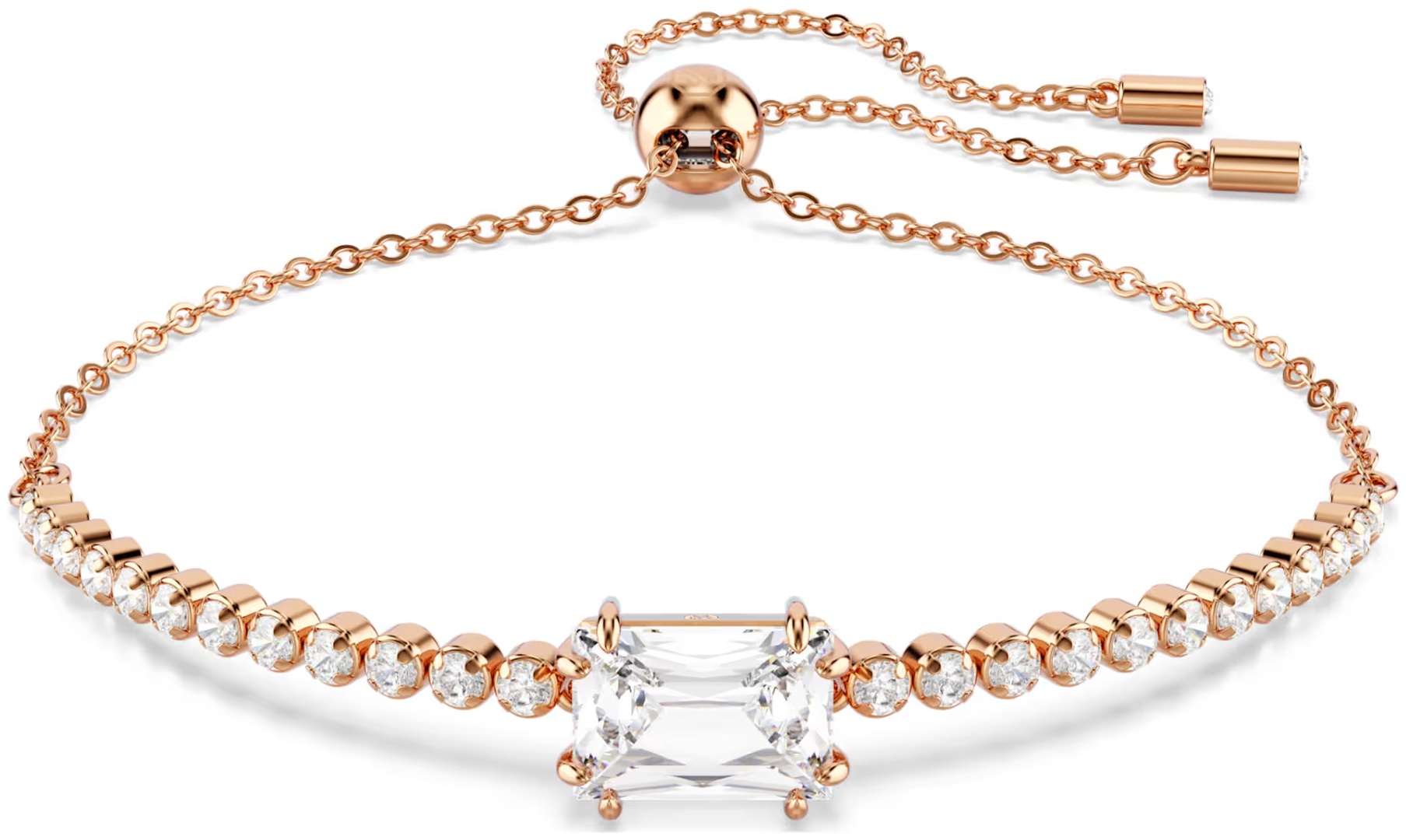 Swarovski длина 24 см бижутерный сплав, кристаллы Swarovski, цирконий