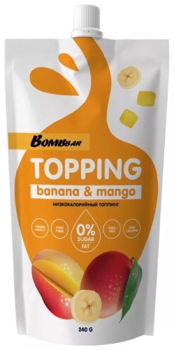 BombBar топпинг манго, банан 240 г