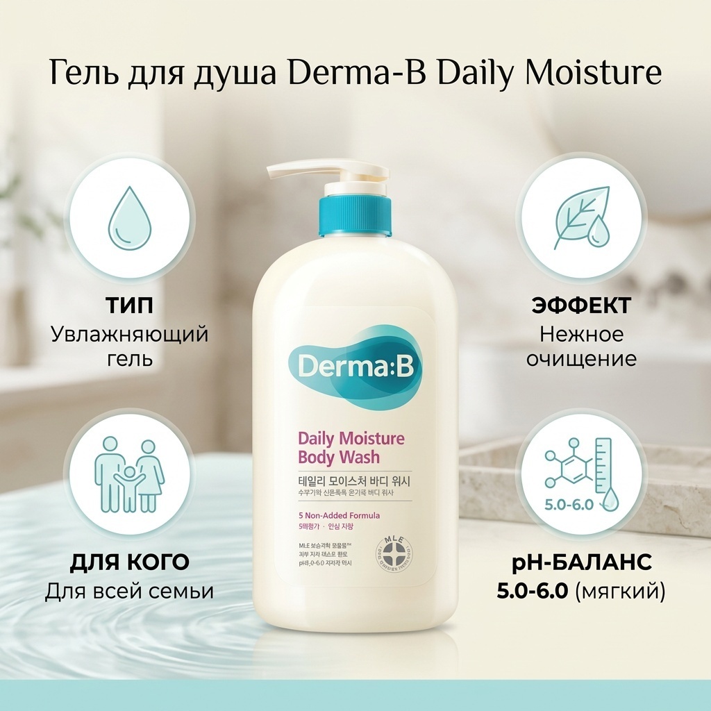 Derma-B Daily Moisture гель 1000 мл