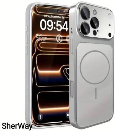 Чехол SherWay для Apple iPhone 15 Pro Max серый