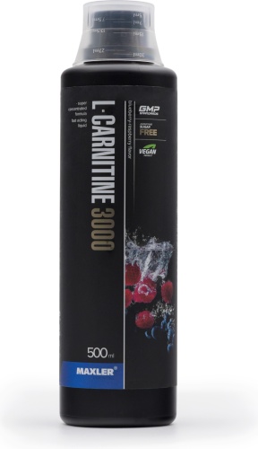 Maxler L-Carnitine 3000 Малина Черника 500 мл Blueberry Raspberry