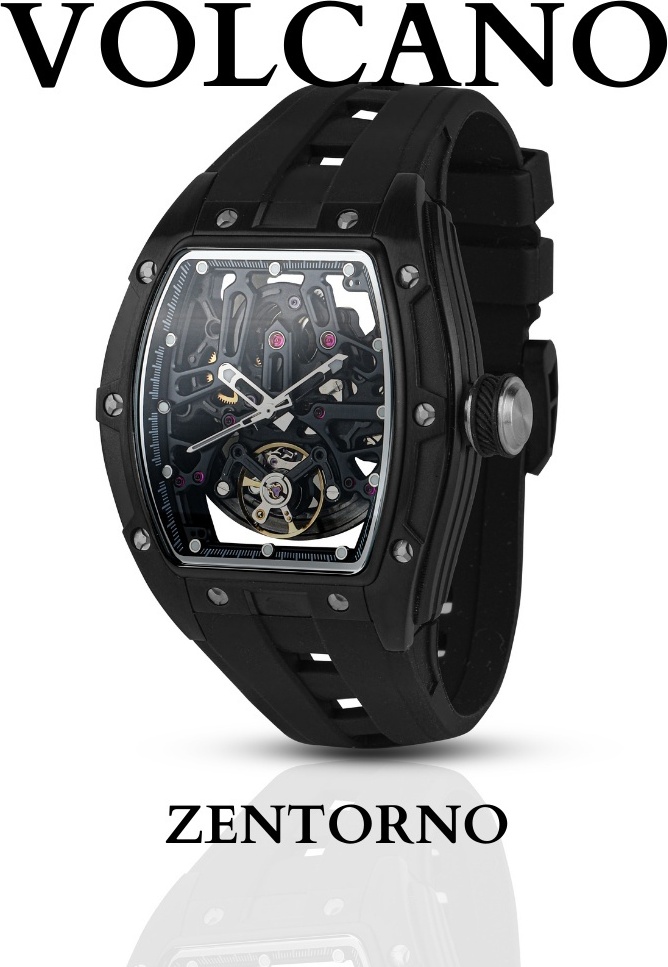 Механические ZENTORNO QAZAQSTAN Volcano Black Tourbillon нержавеющая сталь