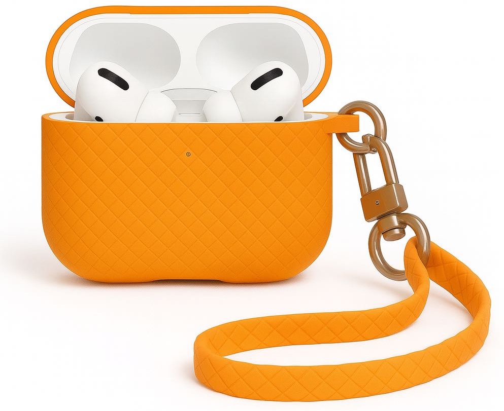 Чехол для Apple AirPods Pro 2 оранжевый
