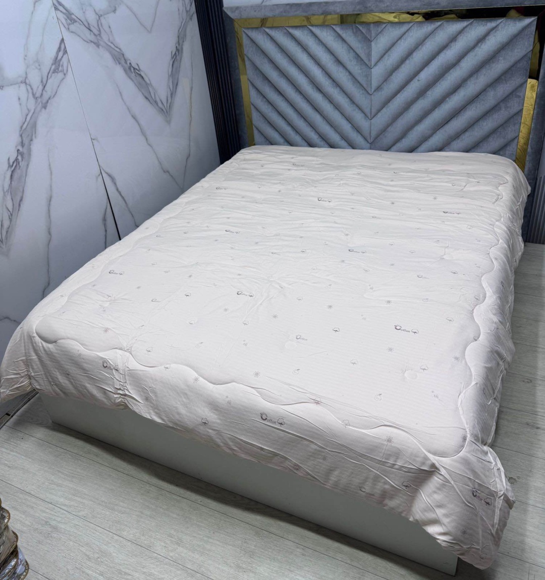 100 KORPE корпе 200x230 см, вата, хлопок, белый, бежевый