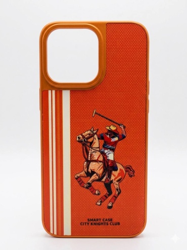 Чехол Santa Barbara Polo & Racquet Club для Apple iPhone 16 Pro оранжевый