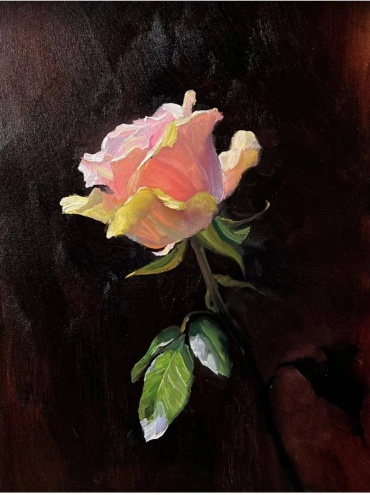 Картина Чайная роза 40x50 см