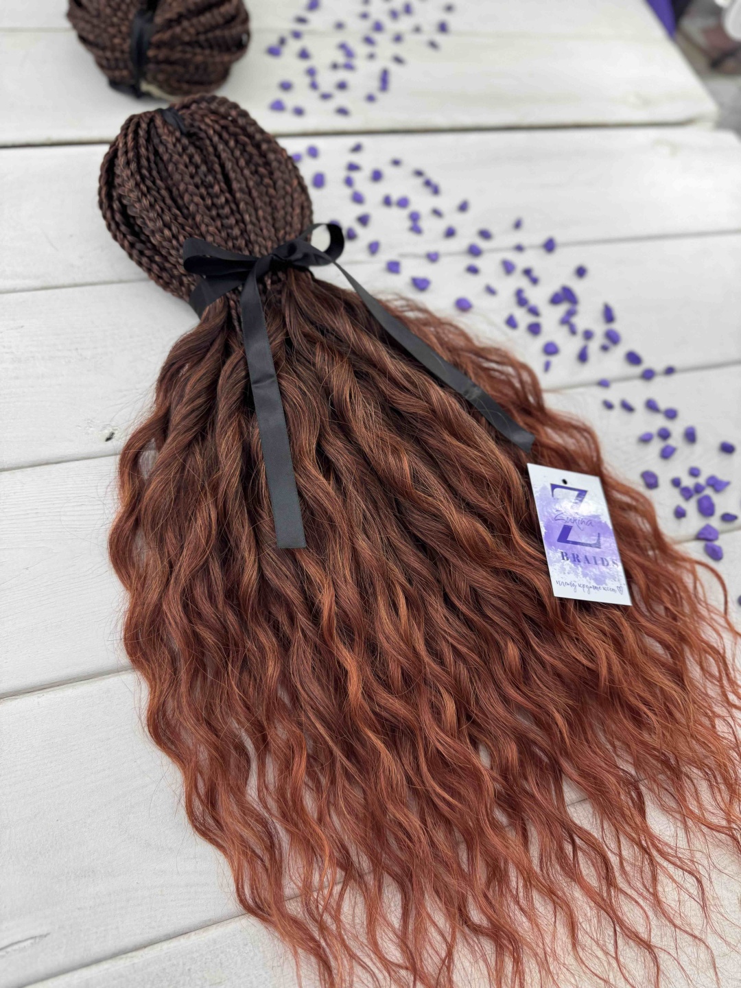 ZUKINA BRAIDS косички шатен женский
