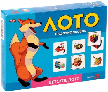 Детское лото РЫЖИЙ КОТ Пластиковое