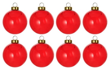 IKEA VINTERFINT tree ornament baubl стекло 8 шт, красный