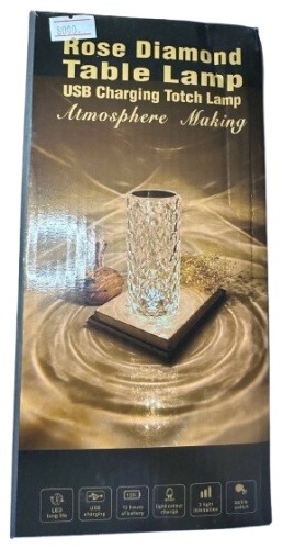 Настольная лампа Rose diamond Table lamp LED, 5 Вт, стекло