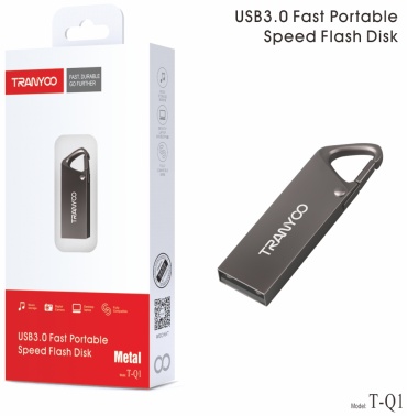USB Flash карта TRANYOO T-Q1 16 Гб серебристый