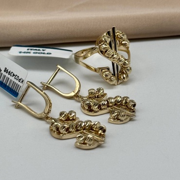 Ballerina Jewelry B880 размер 18.5 вес 7.6 г золото, без вставок
