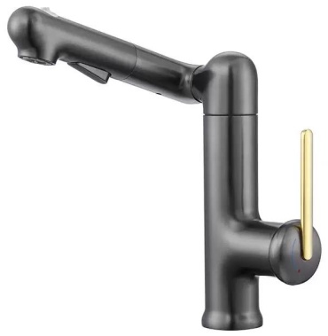 Смеситель FONLER 6028#, медь, цвет серый