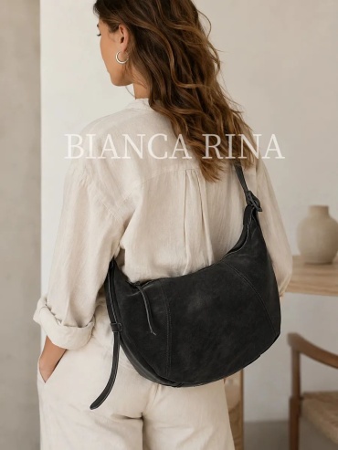Сумка хобо BIANCA RINA нейлон черный