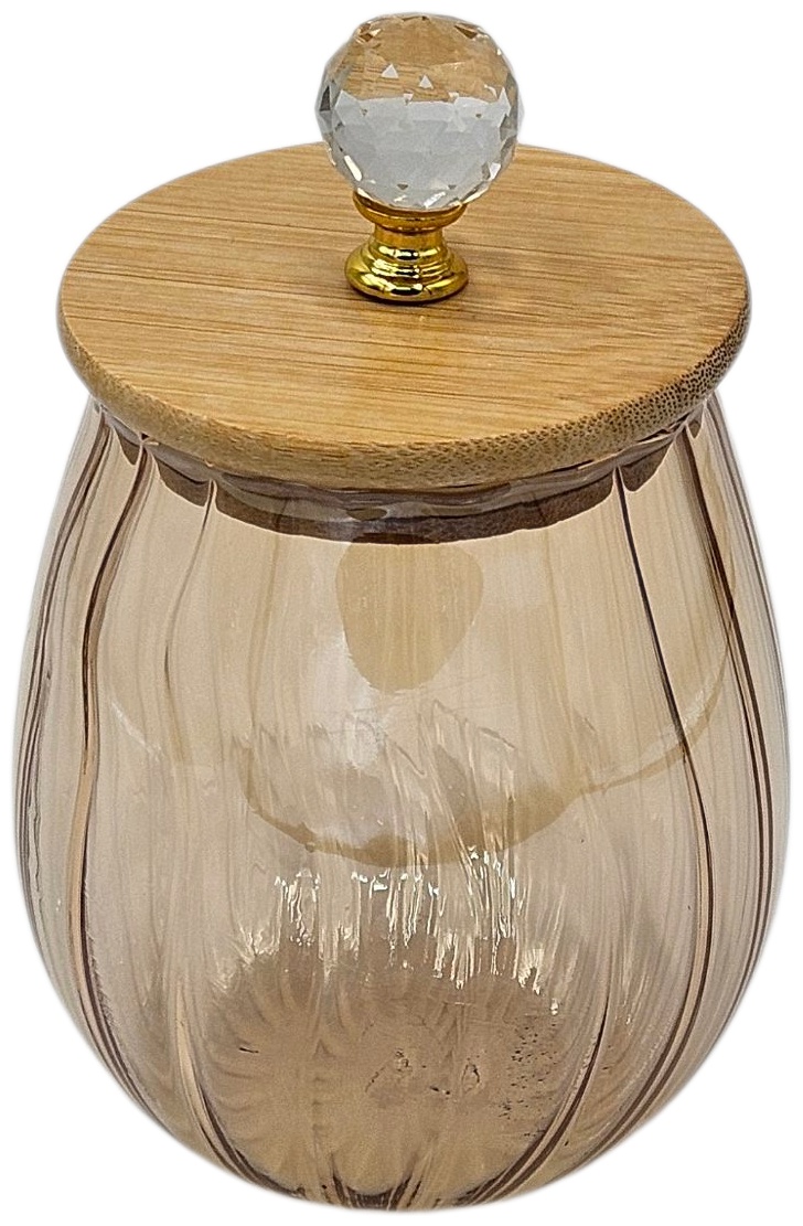 Банка Glass Jar, дерево, стекло
