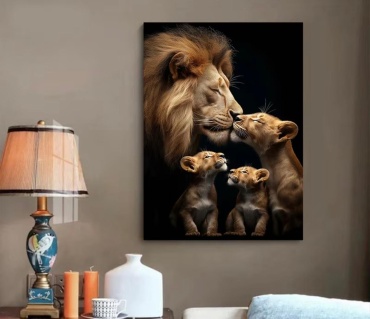 Assel Decor 3D-картина Семья льва 70x50 см