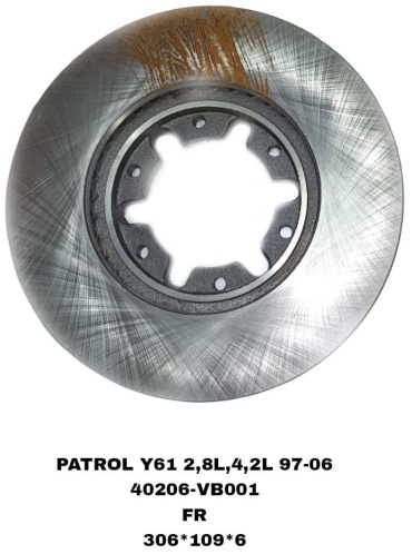 Диски RTL-DSN передние 40206-VB001/patrol