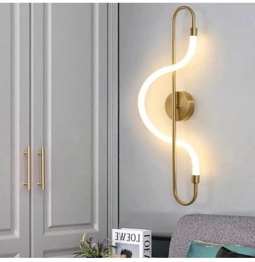 Бра настенный 3D PUZZLE LED, золотистый