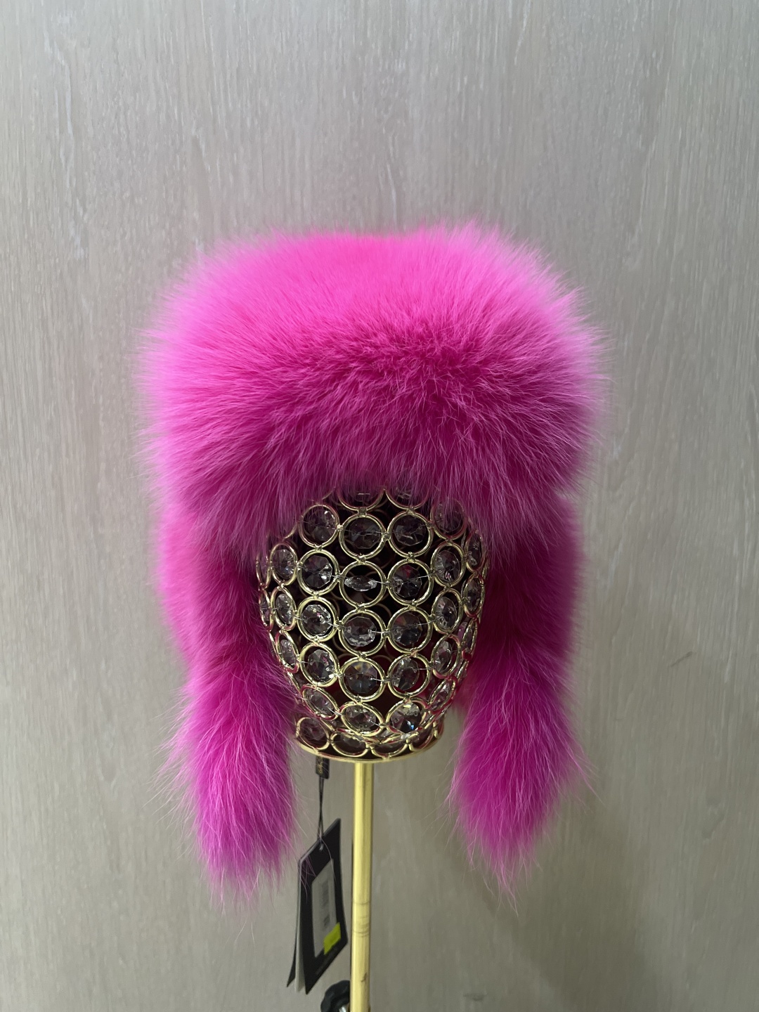 Шапка SemiFur размер 57, 58, 59, 60, фуксия