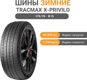 Tracmax X-Privilo S360 175/70 R13 82 T без шипов
