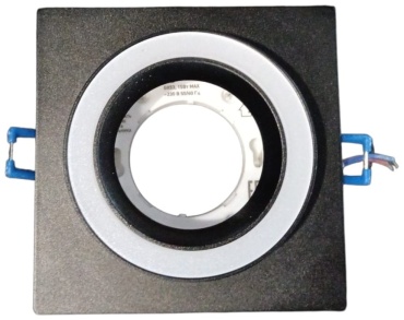 Встраиваемый светильник FAN GX53 15 Вт 220 - 240 В  Софит FAN GX53 SY8857-S Черный Квадрат с подсветкой108*45