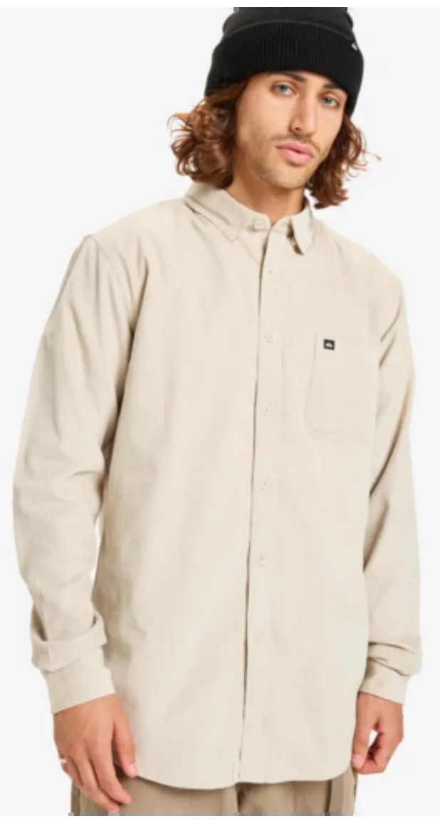 Рубашка прямая Quiksilver бежевый