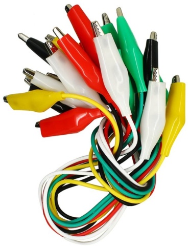 Соединительный провод ArduParts.kz Крокодил 28 мм (40 см, 10 шт.) 4058