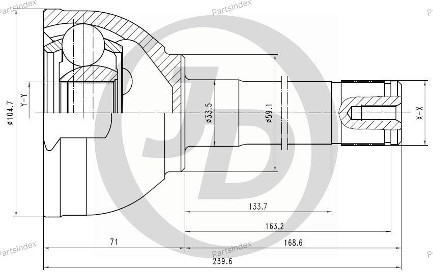 JD ШРУС JCT0050