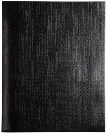 Общая тетрадь Hatber Бумвинил Metallic Черная, 96 л, А5, клетка, мягкая обложка, 1 шт