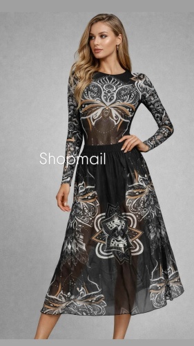 Купальник слитный Shopmail серый, серебристый