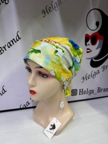 Бандана HLG-Brand размер 56, 58, 60, 62, желтый, зеленый