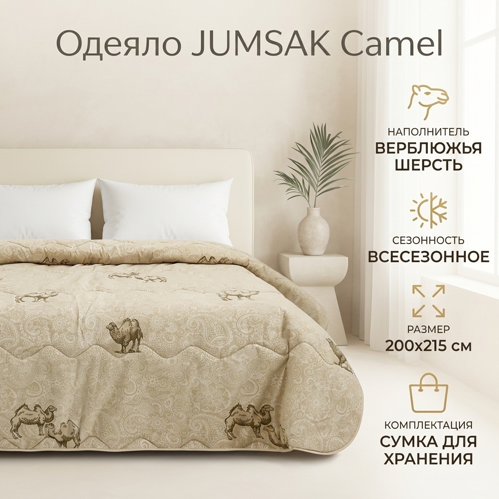 Одеяло JUMSAK 2X 200x215 всесезонное