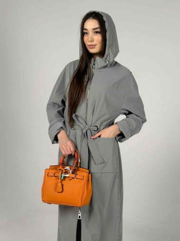 Плащ EMILIA RINZI серый