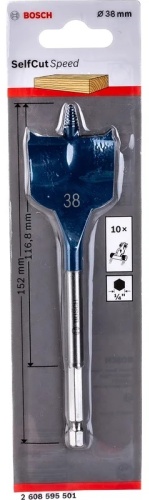 Bosch перьевое 2608595501 38 мм, 1 шт.