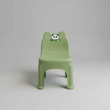 Детский стул Panda, пластик, 30x25.5x48.7 см, зеленый