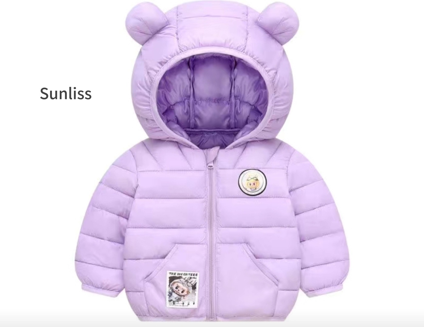 Демисезонная куртка Sunliss Лабубу сиреневый
