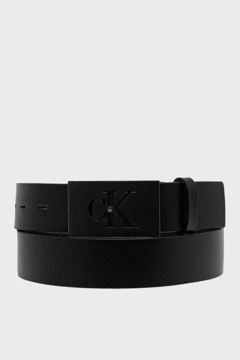 Ремень Calvin Klein натуральная кожа 100 см черный