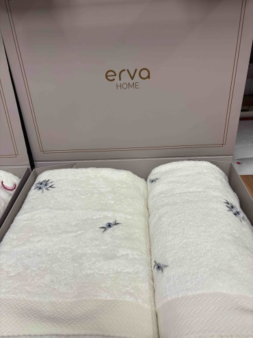 Набор полотенец ERVA HOME 140x70 см, хлопок, 2 шт,