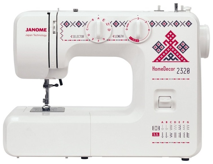 Швейная машина Janome HomeDecor 2320 белый