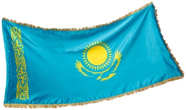 Admart флаг Флаг РК 1х2 м габардин вышивка с бахромой 200x100 см