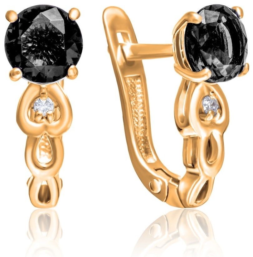 Серьги Lucente Silver EAR-LU-925-731241 вес 2.37 г серебро, фианит