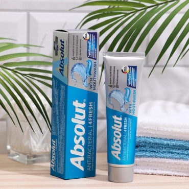 Весна косметика зубная паста Зубная паста «ABSOLUT» antibacterial 4FRESH, 110 г 110 г