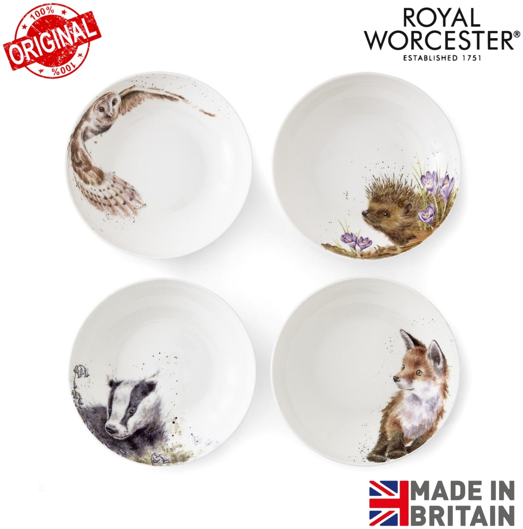 Набор тарелок ROYAL WORCESTER 22.3 см, 4 шт, костяной фарфор